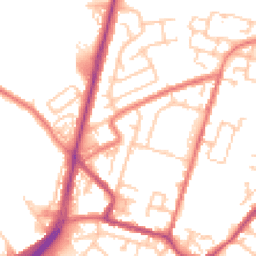 Daytime road noise heatmap for OL9 8PR
