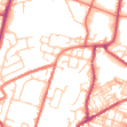 Daytime road noise heatmap for OL9 8QJ