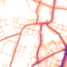 Daytime road noise heatmap for OL9 8QW