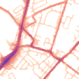 Daytime road noise heatmap for OL9 8RJ