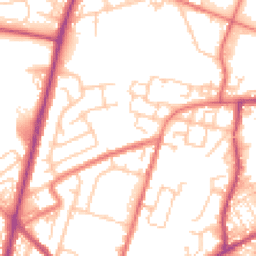 Daytime road noise heatmap for OL9 9BZ