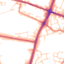 Daytime road noise heatmap for OL9 9JQ
