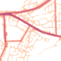 Daytime road noise heatmap for OL9 9SE