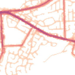 Daytime road noise heatmap for OL9 9SG