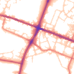 Daytime road noise heatmap for OL9 9SU