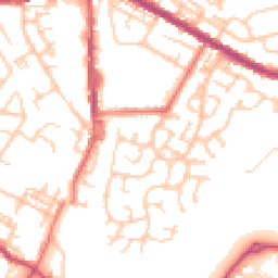 Daytime road noise heatmap for OL9 9UB