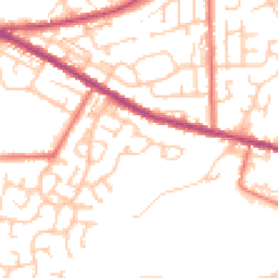 Daytime road noise heatmap for OL9 9UZ