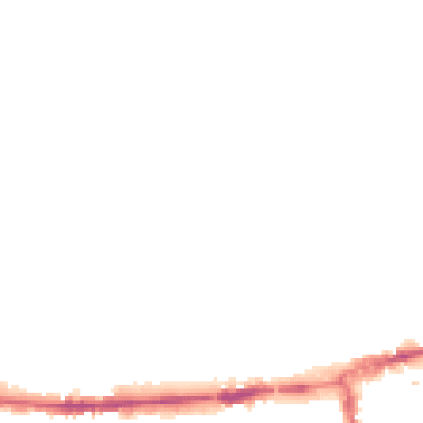 Night-time road noise heatmap for OX1 1AG