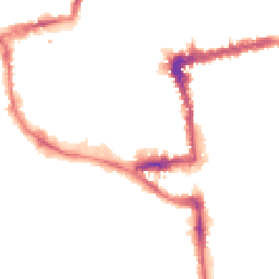 Night-time road noise heatmap for OX1 1AN