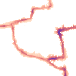 Night-time road noise heatmap for OX1 1AY