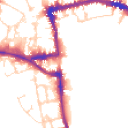 Daytime road noise heatmap for OX1 1BN
