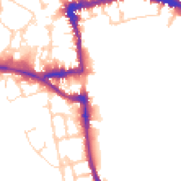 Daytime road noise heatmap for OX1 1DG