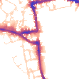 Daytime road noise heatmap for OX1 1DQ