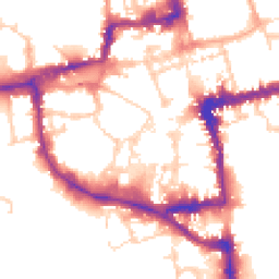 Daytime road noise heatmap for OX1 1DU