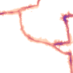 Night-time road noise heatmap for OX1 1EB