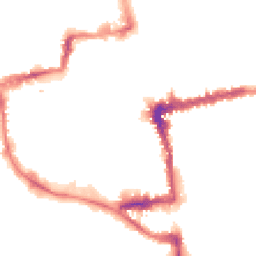 Night-time road noise heatmap for OX1 1EP