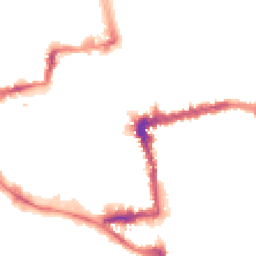 Night-time road noise heatmap for OX1 1ET