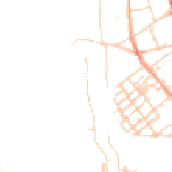 Daytime road noise heatmap for OX1 1GL