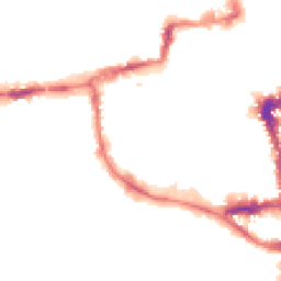 Night-time road noise heatmap for OX1 1HG