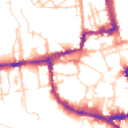 Daytime road noise heatmap for OX1 1JD