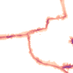 Night-time road noise heatmap for OX1 1JD