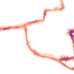 Night-time road noise heatmap for OX1 1JE