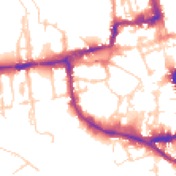 Daytime road noise heatmap for OX1 1JU