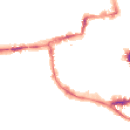Night-time road noise heatmap for OX1 1JU