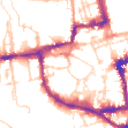 Daytime road noise heatmap for OX1 1JZ