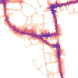 Daytime road noise heatmap for OX1 1RS