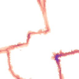 Night-time road noise heatmap for OX1 2BN