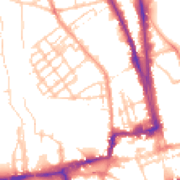 Daytime road noise heatmap for OX1 2JG