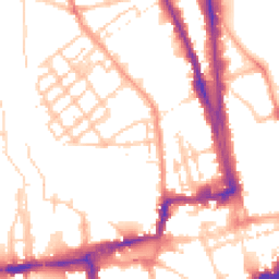Daytime road noise heatmap for OX1 2JJ