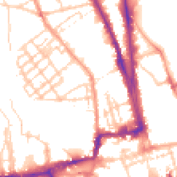 Daytime road noise heatmap for OX1 2JN