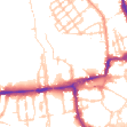 Daytime road noise heatmap for OX1 2RA