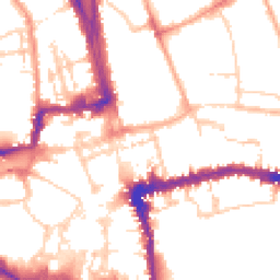 Daytime road noise heatmap for OX1 3DA