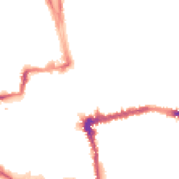Night-time road noise heatmap for OX1 3DA