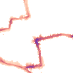 Night-time road noise heatmap for OX1 3EU