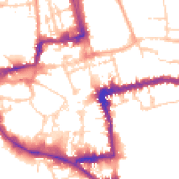 Daytime road noise heatmap for OX1 3JD