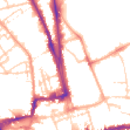 Daytime road noise heatmap for OX1 3JS