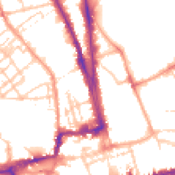 Daytime road noise heatmap for OX1 3LW