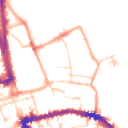Daytime road noise heatmap for OX1 3TZ