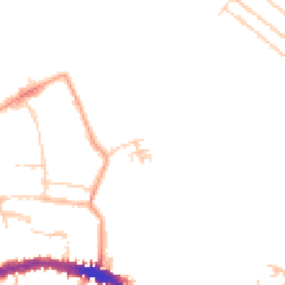 Daytime road noise heatmap for OX1 3UQ