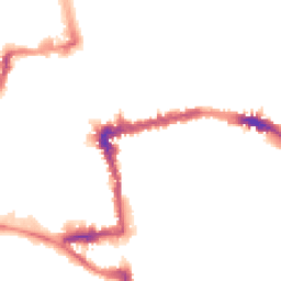 Night-time road noise heatmap for OX1 4EH