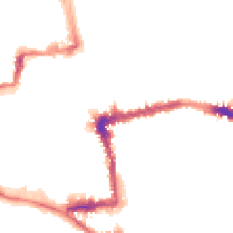 Night-time road noise heatmap for OX1 4EQ