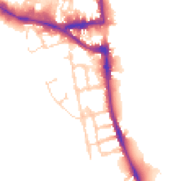 Daytime road noise heatmap for OX1 4LF