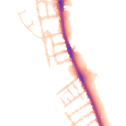Daytime road noise heatmap for OX1 4QB