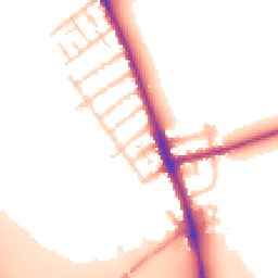 Daytime road noise heatmap for OX1 4TG