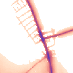 Daytime road noise heatmap for OX1 4TL