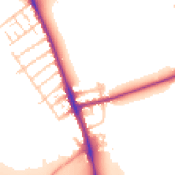 Daytime road noise heatmap for OX1 4UZ